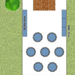 100 Seated Clearspan Marquee Layout Plan