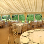 Wedding marquee in Windsor Great Park
