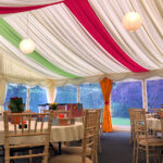 Coloured Marquee Drapes